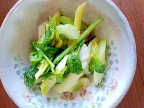 大量消費に！セロリの和え物